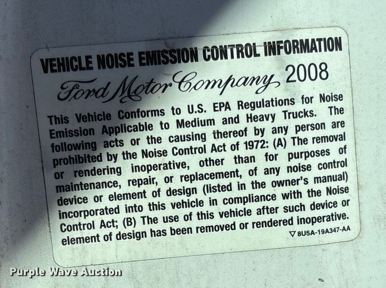 image for item FB3321 2009 Ford F550 box truck