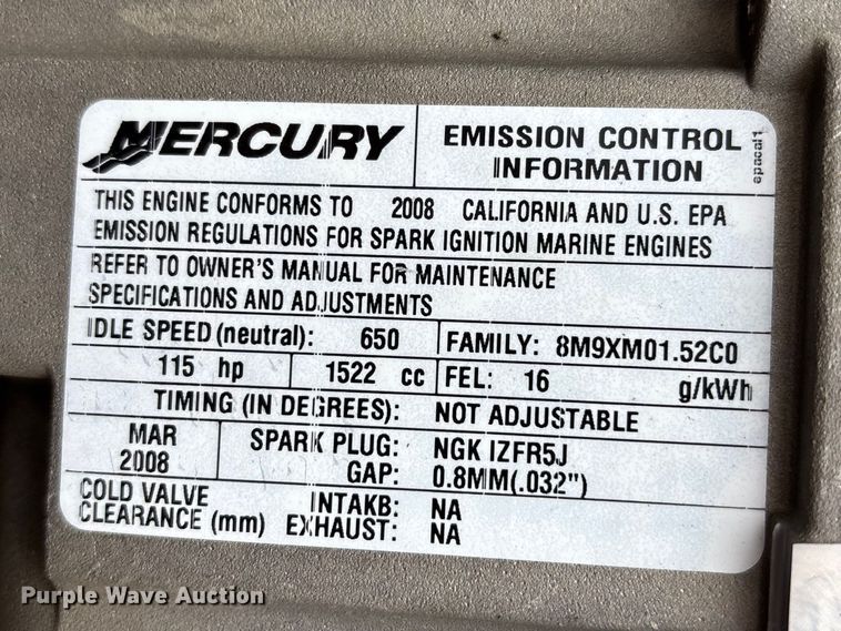 image for item FB3572 2008 Cypress cay  Cozumel 220 pontoon boat