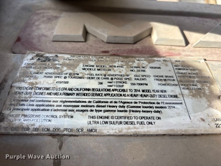 image for item FB3587 2015 Mack GU813 rollback truck