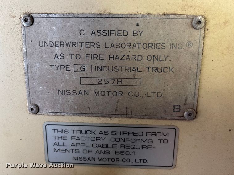 image for item FB3597 Nissan 30 forklift