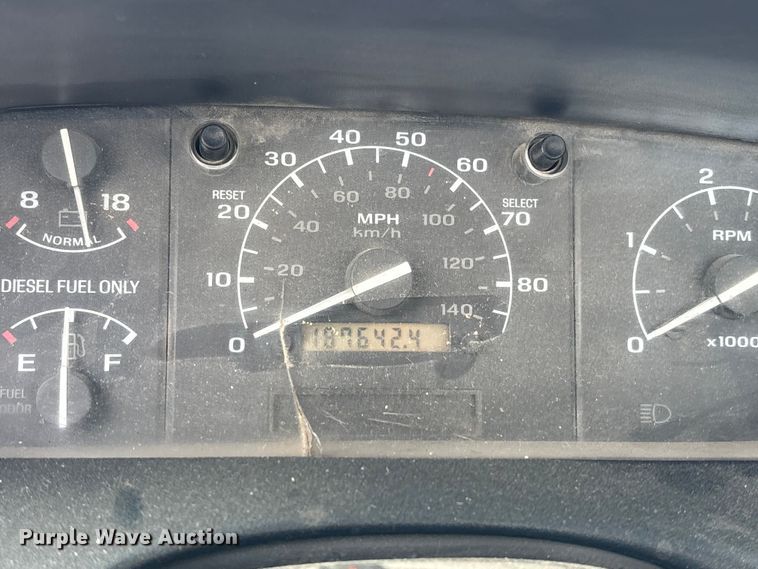 image for item FB3598 1993 Ford F350 XL utility bed pickup truck