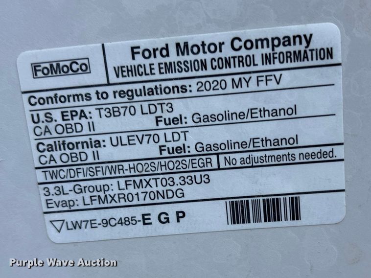 image for item FB3604 2020 Ford Explorer Police SUV