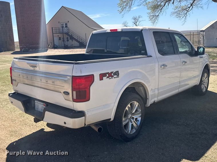 image for item FB7088 2018 Ford F150 Platinum Crew Cab pickup truck