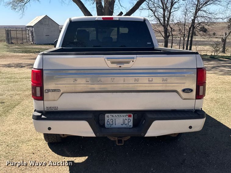 image for item FB7088 2018 Ford F150 Platinum Crew Cab pickup truck