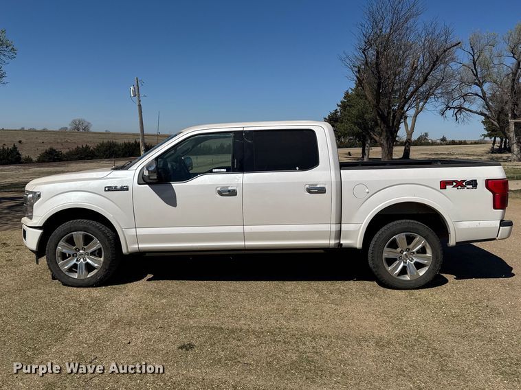 image for item FB7088 2018 Ford F150 Platinum Crew Cab pickup truck