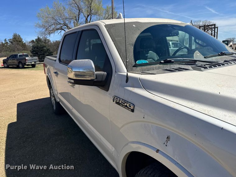 image for item FB7088 2018 Ford F150 Platinum Crew Cab pickup truck