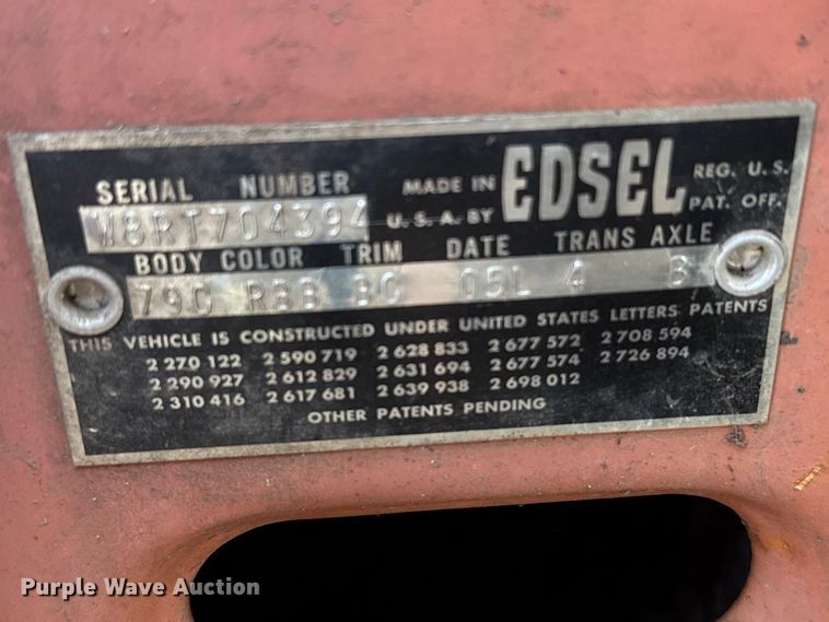 image for item FB7090 1958 Edsel sedan