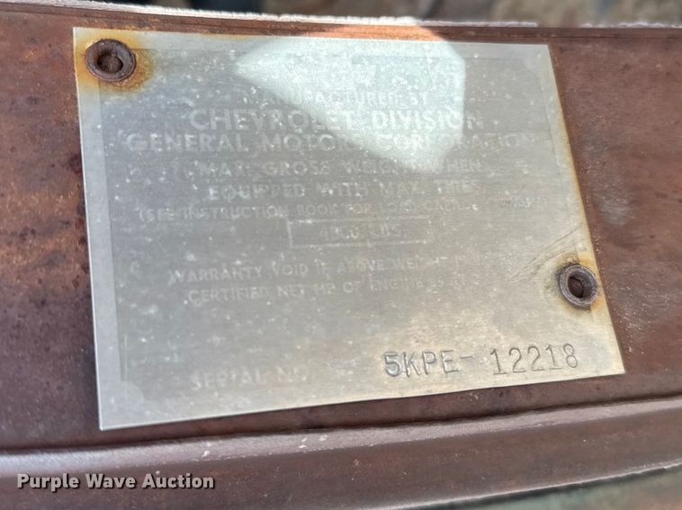 image for item FB7098 1952 Chevrolet 3800 pickup truck