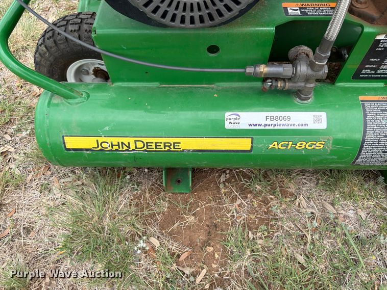 image for item FB8069 John Deere AC1-8GS air compressor