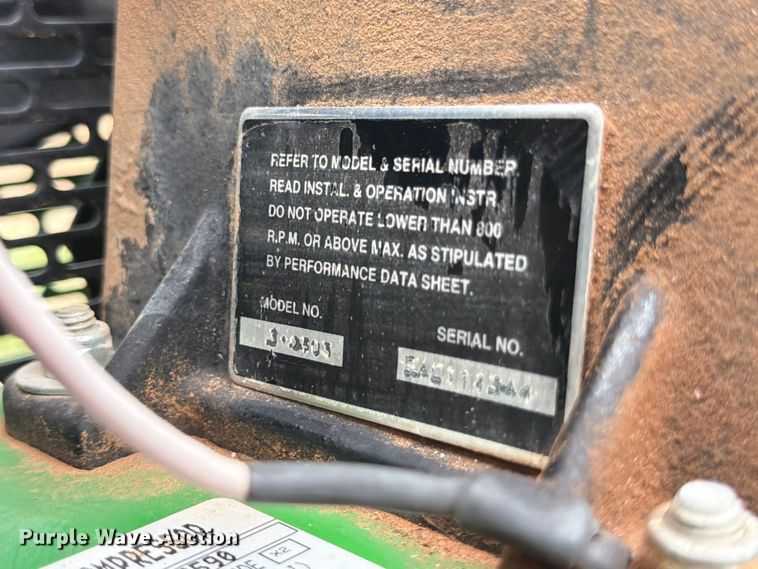 image for item FB8069 John Deere AC1-8GS air compressor