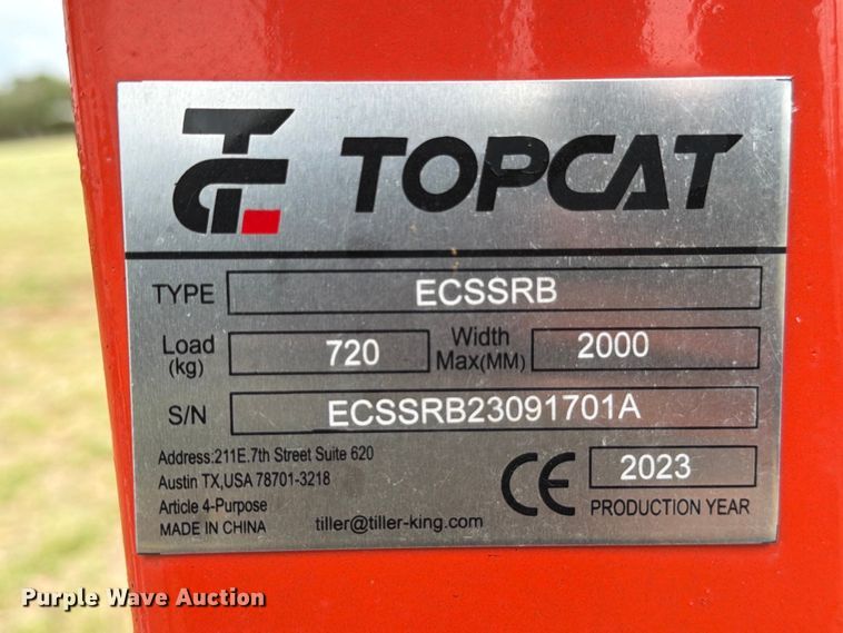 image for item FB8078 2023 Topcat ECSSRB skid steer tree shear