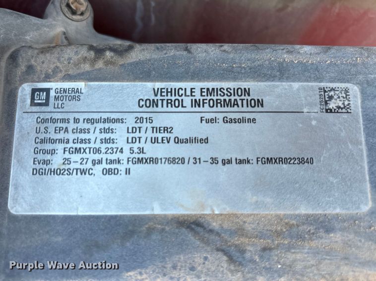 image for item FC2112 2015 Chevrolet Silverado 1500 LT Crew Cab pickup truck