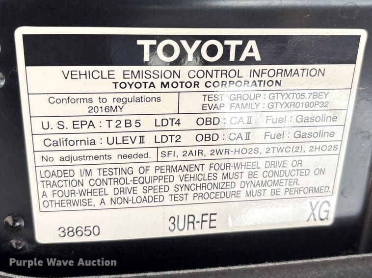 image for item FC2114 2016 Toyota Land Cruiser SUV