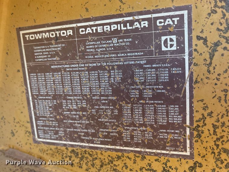 image for item FC2116 Caterpillar V150 forklift