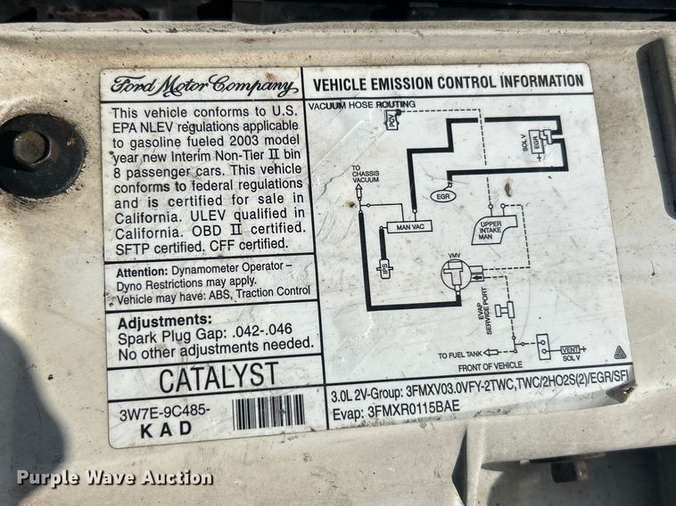 image for item FC5057 2003 Ford Taurus 