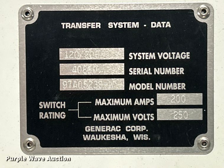 image for item FC5214 Olympian CTS transfer switch