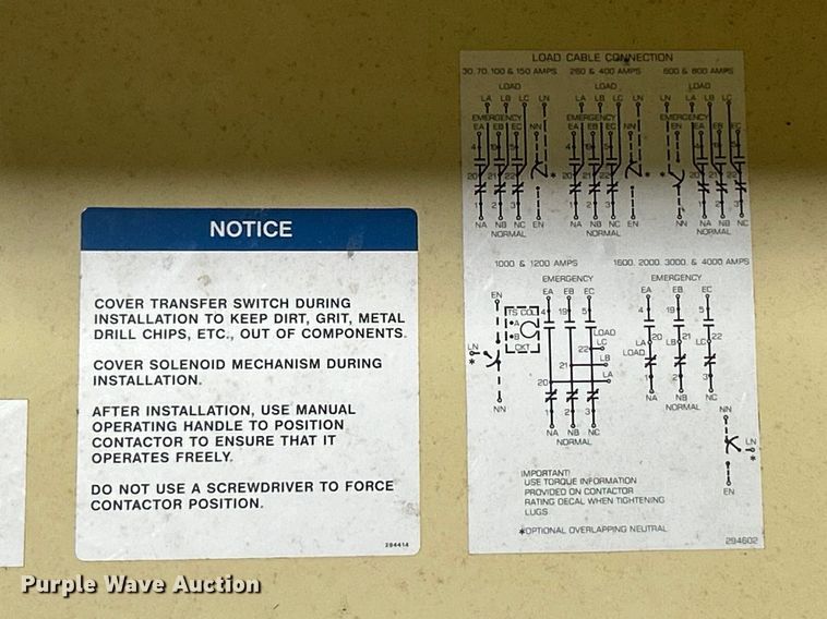 image for item FC5217 Kohler transfer switch