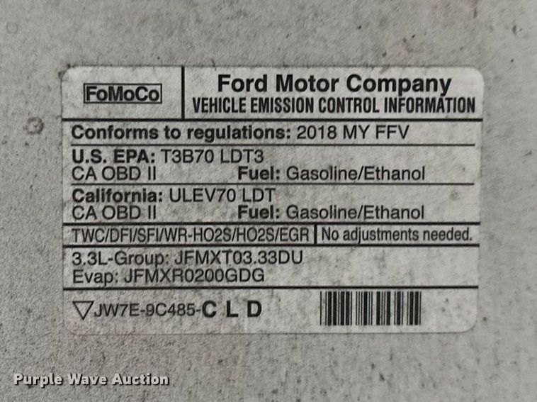 image for item FG0122 2018 Ford F150 pickup truck