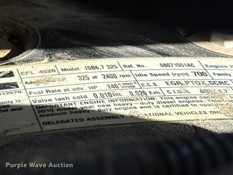 image for item FG0210 2015 RAM 5500 truck cab and chassis