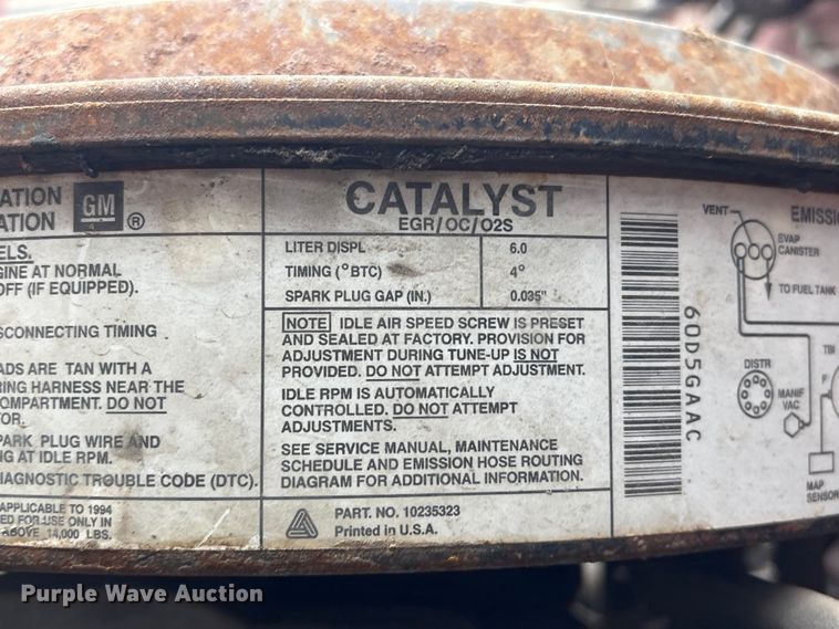 image for item FG2769 1994 Chevrolet Kodiak C5500 flatbed truck