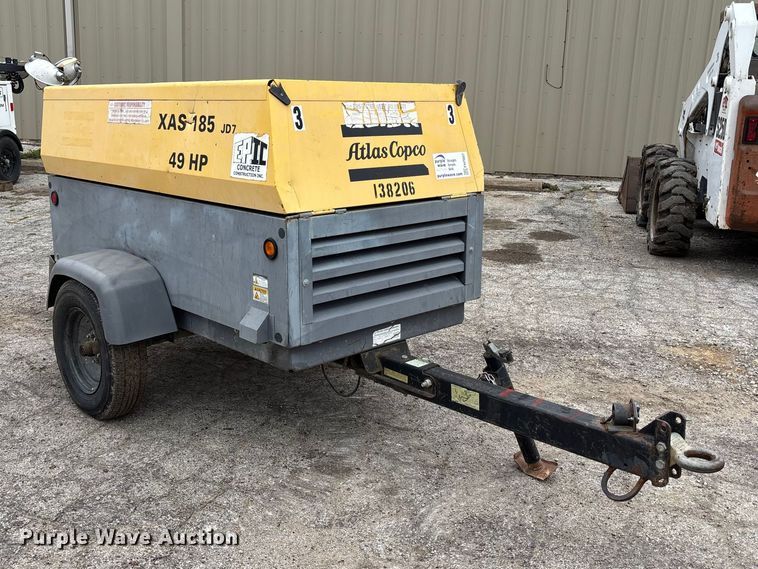 image for item FH7007 2013 Atlas Copco XAS 185 air compressor