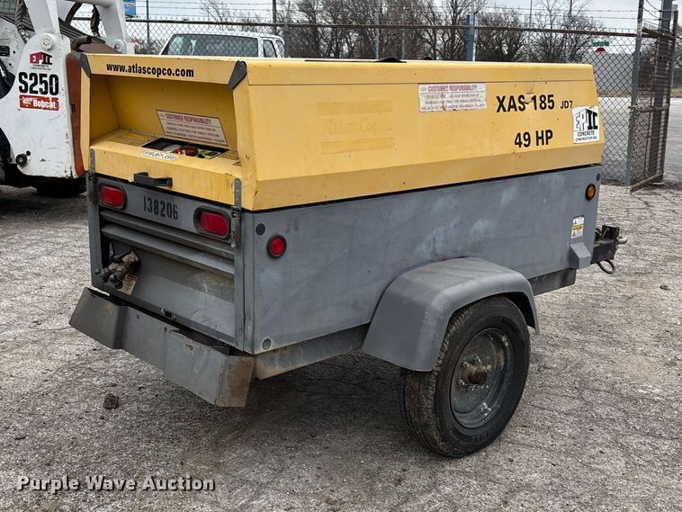 image for item FH7007 2013 Atlas Copco XAS 185 air compressor