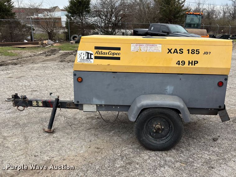 image for item FH7007 2013 Atlas Copco XAS 185 air compressor