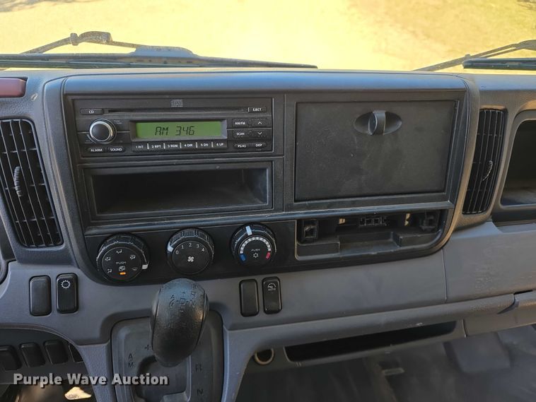 image for item FI0878 2012 Mitsubishi Fuso FE160 Crew Cab flatbed truck