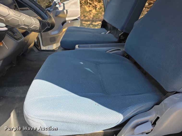 image for item FI0878 2012 Mitsubishi Fuso FE160 Crew Cab flatbed truck