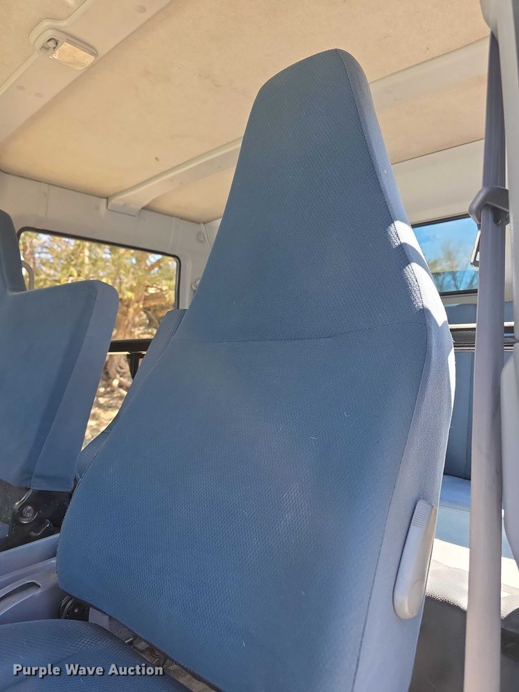 image for item FI0878 2012 Mitsubishi Fuso FE160 Crew Cab flatbed truck