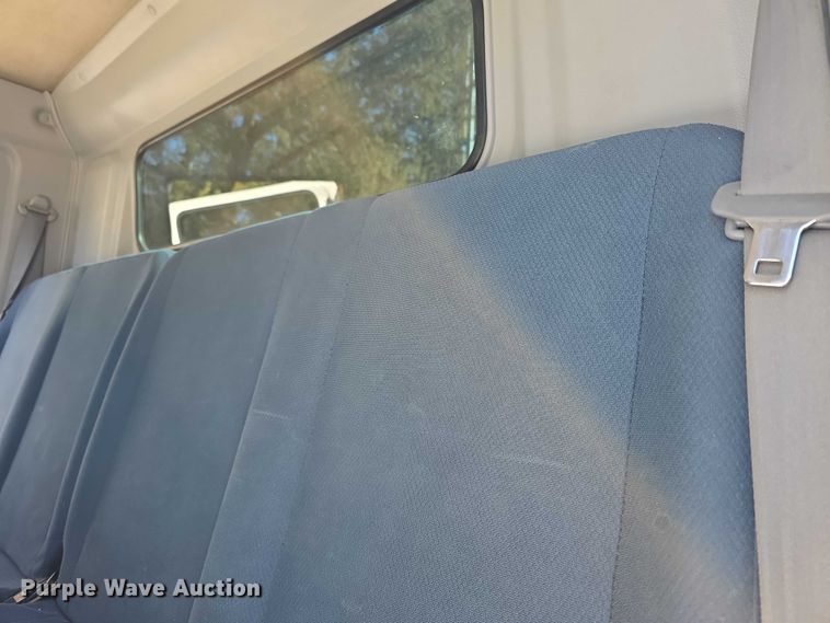 image for item FI0878 2012 Mitsubishi Fuso FE160 Crew Cab flatbed truck