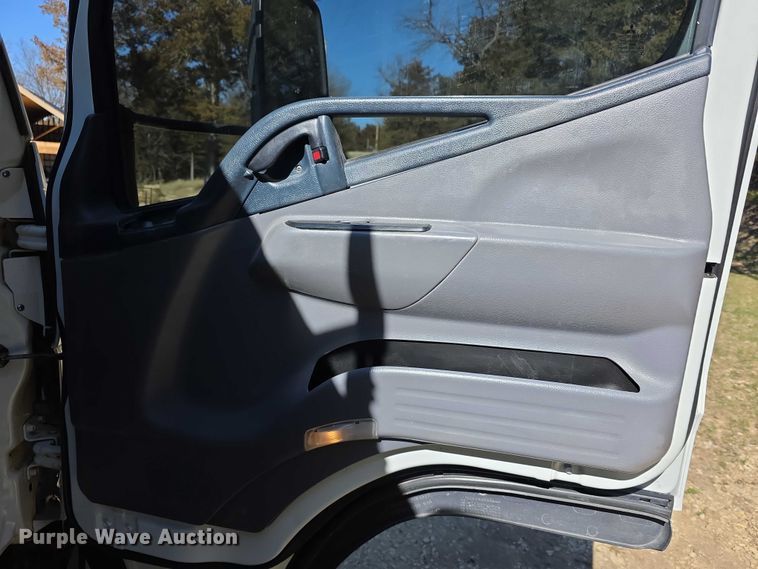 image for item FI0878 2012 Mitsubishi Fuso FE160 Crew Cab flatbed truck