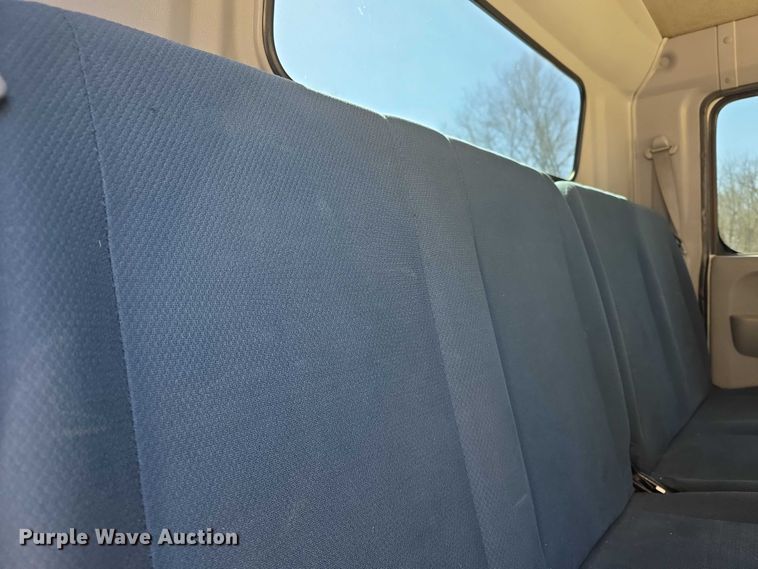 image for item FI0878 2012 Mitsubishi Fuso FE160 Crew Cab flatbed truck