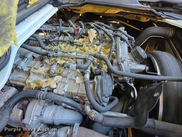 image for item FI0878 2012 Mitsubishi Fuso FE160 Crew Cab flatbed truck