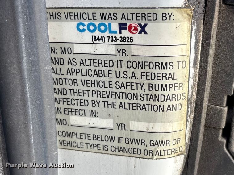 image for item FK1273 2017 Ford Transit 250 refrigerated van