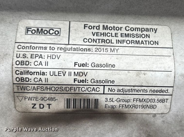 image for item FK1285 2015 Ford Transit 350 van