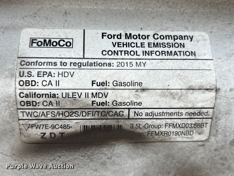 image for item FK1286 2015 Ford Transit 350 van