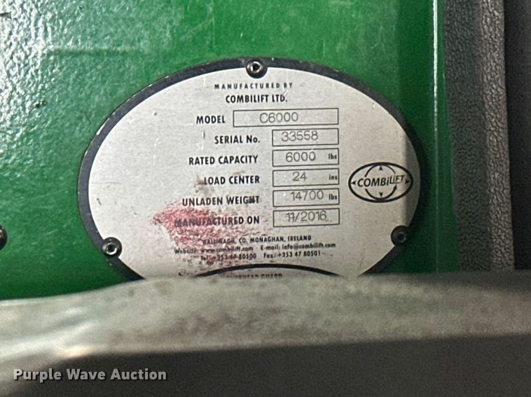 image for item FK1808 2016 CombiLift C6000 forklift