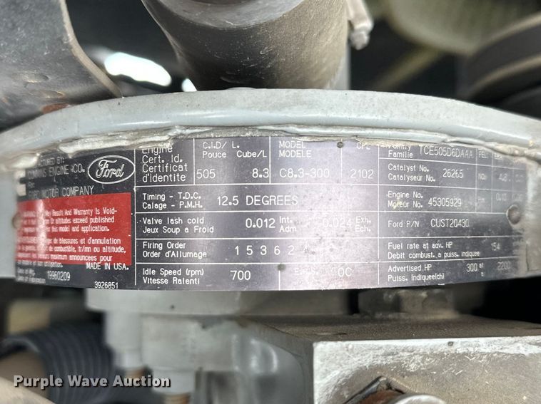 image for item FK1811 1996 Ford LS8000 rescue vehicle