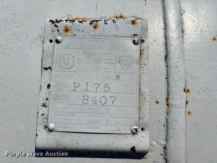 image for item NK9056 Shop Built  fuel trailer