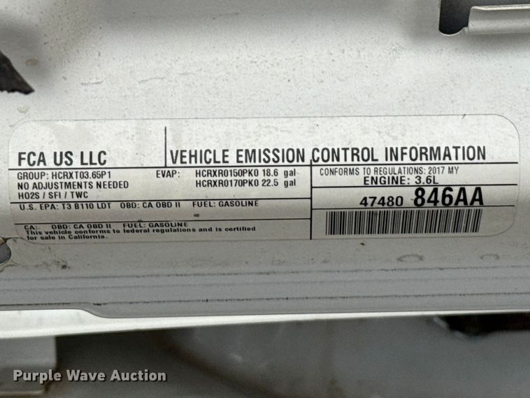 image for item NK9123 2017 Jeep Wrangler SUV