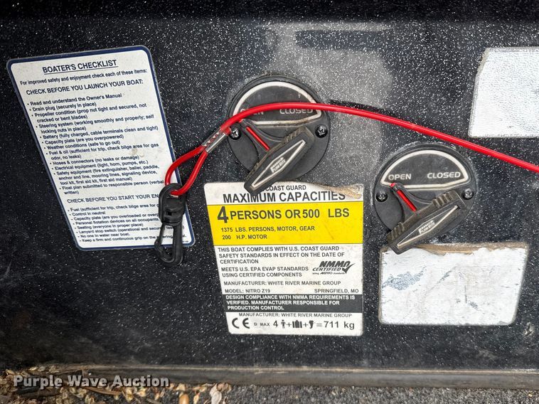 image for item NK9128 2019 White River Nitro Z19 boat