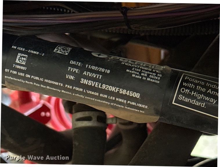 image for item NK9129 2019 Polaris RZR XP Turbo utility vehicle