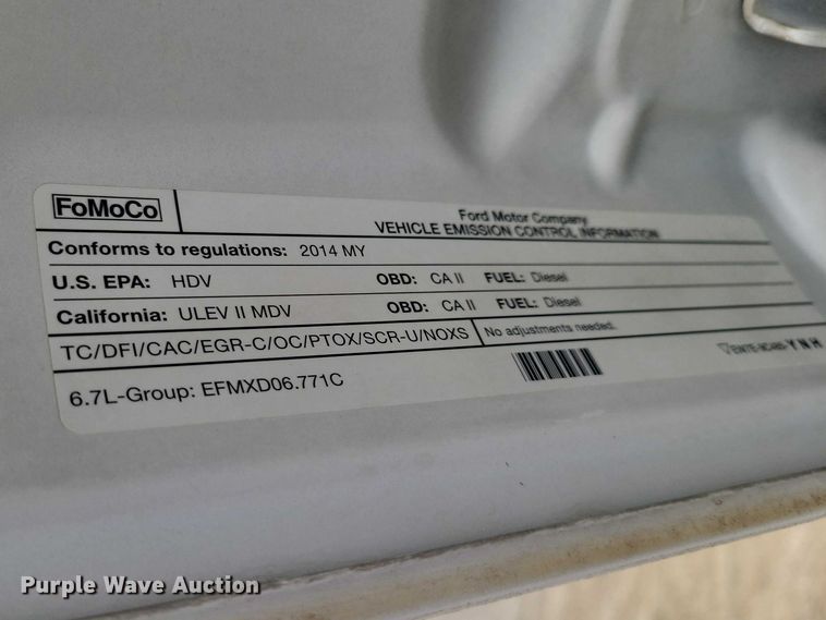 image for item NK9939 2014 Ford F350 Super Duty Crew Cab pickup truck