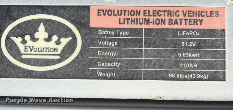 image for item YA1554 2023 Evolution Lithium LifePO4 golf cart