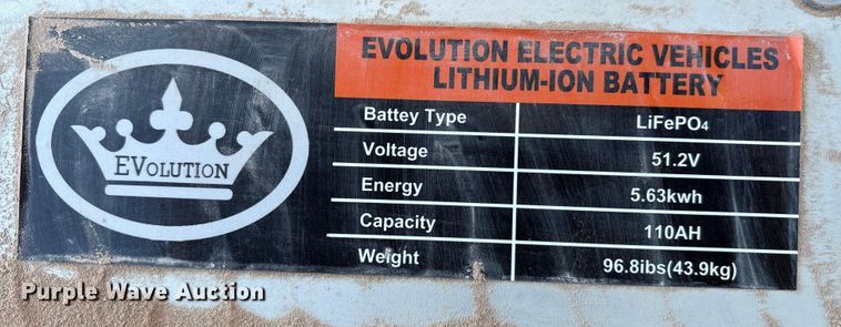 image for item YA1556 2024 Evolution Lithium LifePO4 golf cart