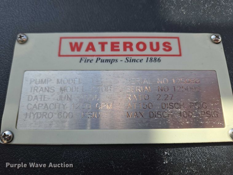 image for item YA2651 2006 Peterbilt 357 pumper fire truck