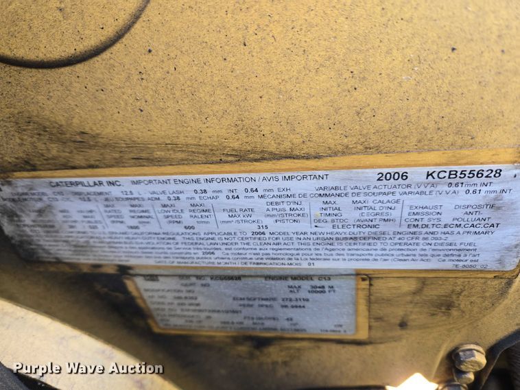 image for item YA2651 2006 Peterbilt 357 pumper fire truck