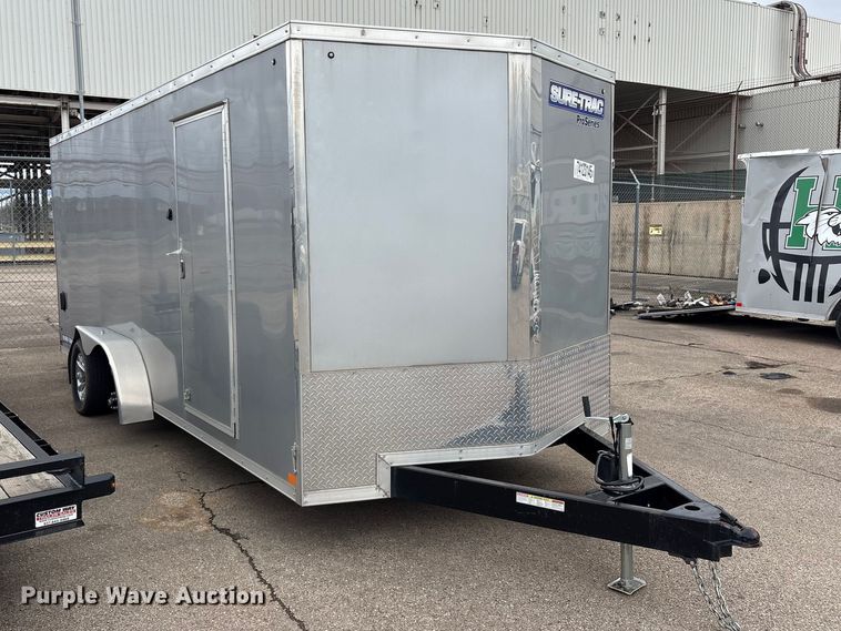 image for item YA2752 2023 Sure-Trac STW8418TA enclosed cargo trailer