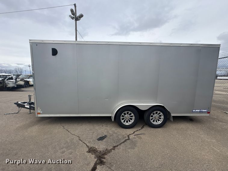 image for item YA2752 2023 Sure-Trac STW8418TA enclosed cargo trailer